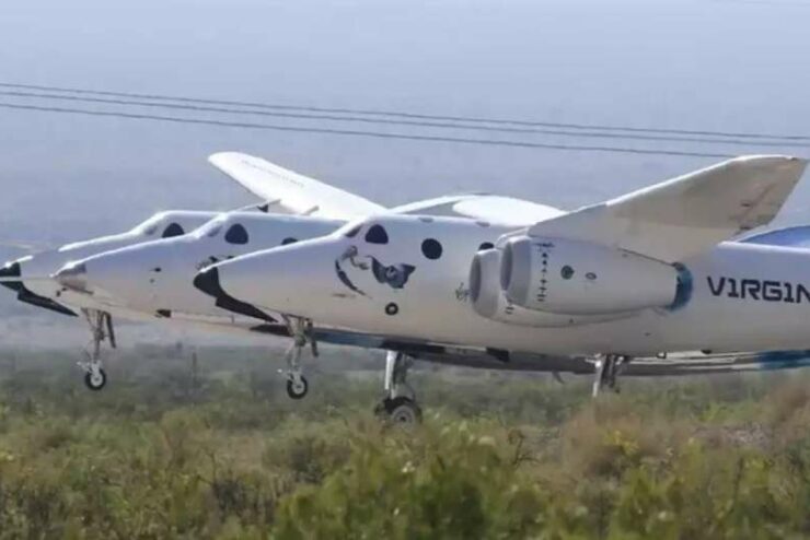 Launch of Virgin Galactic’s first commercial space flight